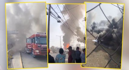 Incendio en Río de los Remedios y Periférico: bomberos lo combaten y cierran estas calles | VIDEO