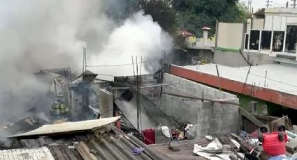 Incendio de tejaban deja a 10 personas sin hogar en San Nicolás