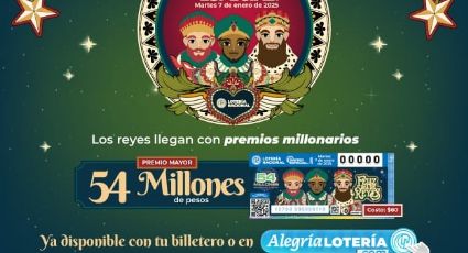 Lotería Nacional celebra el Día de Reyes con una bolsa de más de 50 millones de pesos