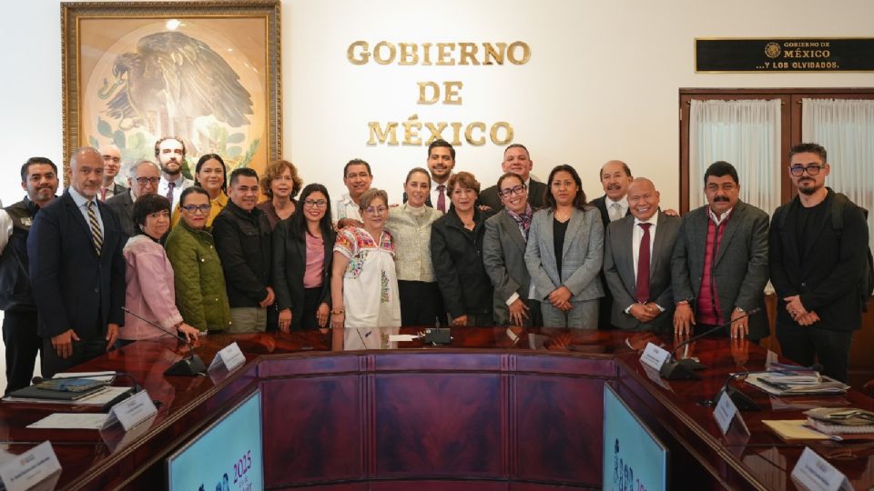 Reunión de Claudia Sheinbaum con mandatarios del Estado de México.