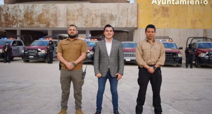 Alcalde de García entrega 8 patrullas rehabilitadas y anuncia nuevas medidas de seguridad