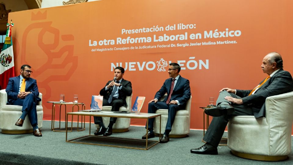 Samuel García Sepúlveda hizo un llamado a la unidad nacional durante la presentación del libro La otra reforma laboral en México.