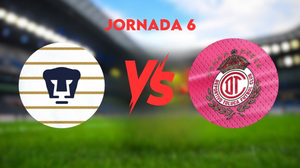 El enfrentamiento entre Pumas y Toluca femenil dará inicio en punto de las 17:00 horas