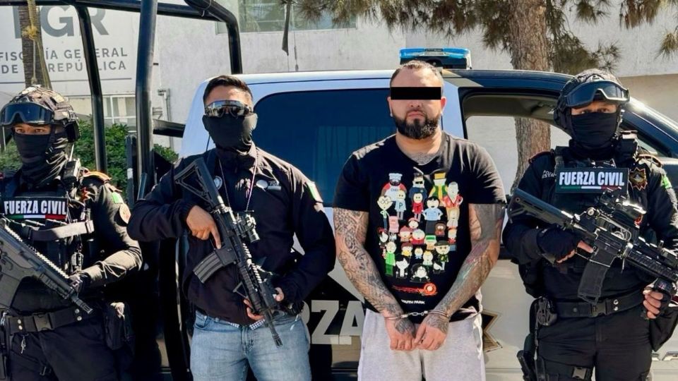 El detenido fue identificado como Miguel “N' de 32 años, presuntamente forma parte de un grupo criminal que opera en el noreste de México y el sureste de los Estados Unidos.