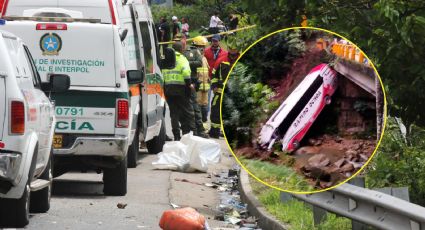 Tragedia en Colombia: Autobús cae por un precipicio; hay tres muertos y 39 personas heridas