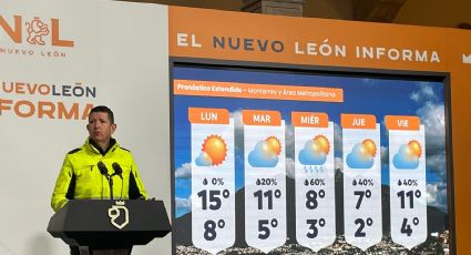 Ante llegada de frente frío a NL, alerta Protección Civil por bajas temperaturas