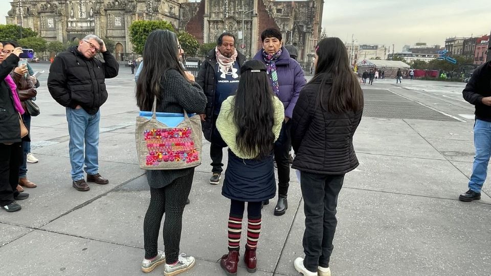 Las menores de edad fueron recibidas en Palacio Nacional.