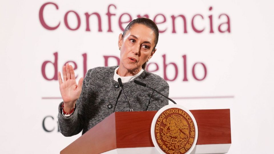 Claudia Sheinbaum, presidenta de México, rechaza que en el país se produzca fentanilo.