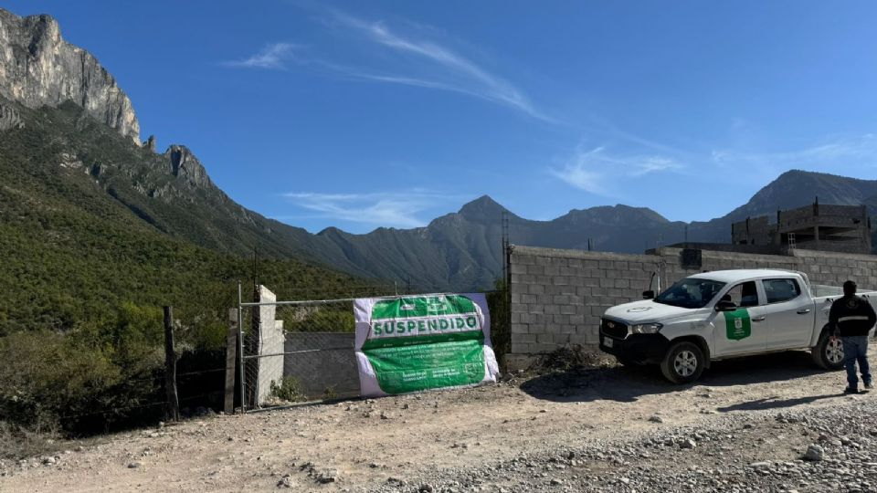 Suspensión de obra en Potrero Chico.