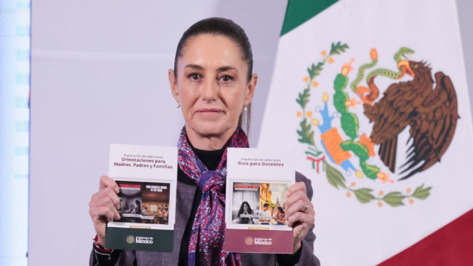 La presidenta Claudia Sheinbaum presentó la campaña contra el fentanilo.