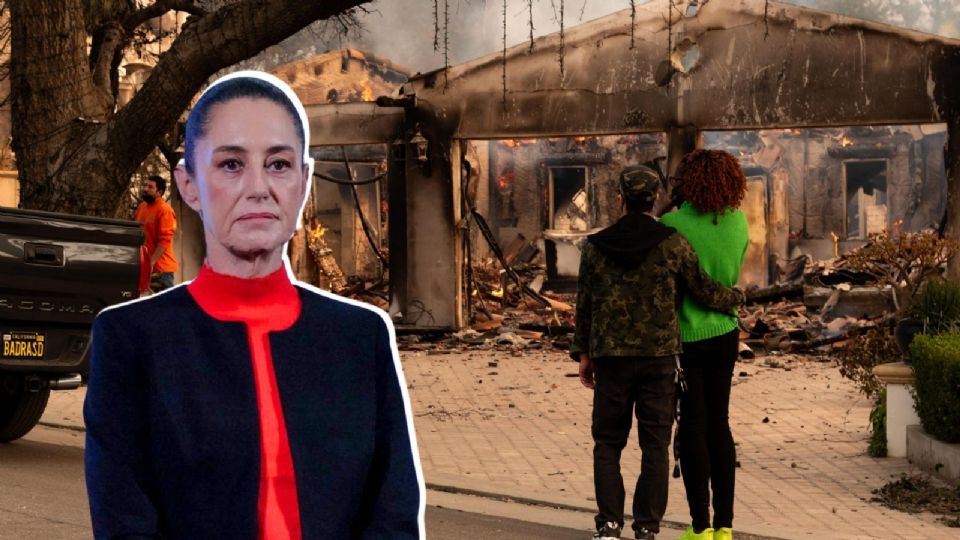 La presidenta Claudia Sheinbaum expresó su solidaridad ante los incendios en Los Ángeles.