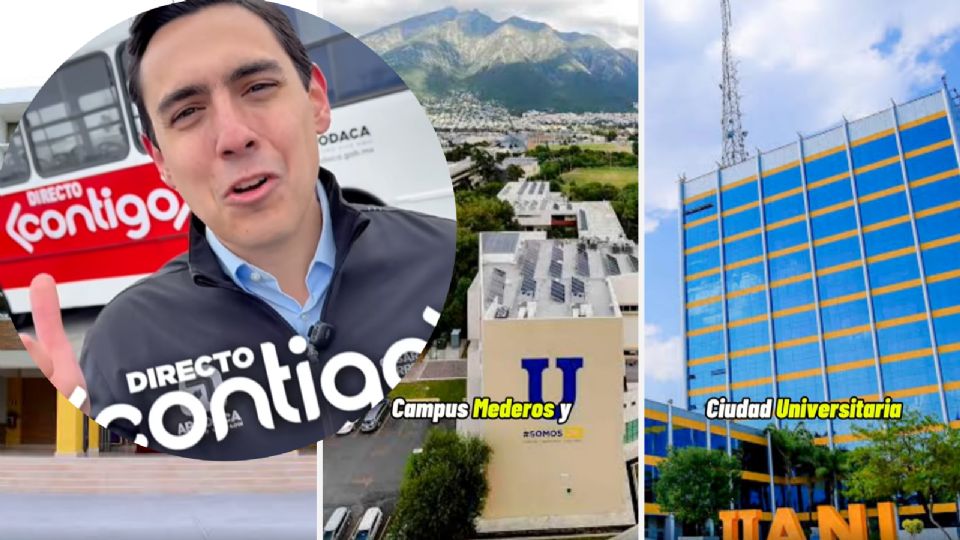 El edil explicó las rutas que podrán utilizar los estudiantes de la UANL de Apodaca.