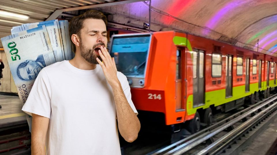 Quedarse dormido en el Metro puede ser un verdadero problema para tu bolsillo, por lo que te recomendamos no hacerlo.