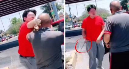 VIDEO | Choque termina en golpiza en avenida de Monterrey