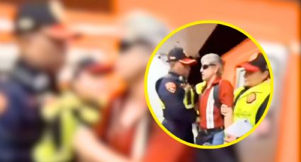 VIDEO | Policías retiran a invidente de la zona exclusiva para mujeres en el Metro de CDMX