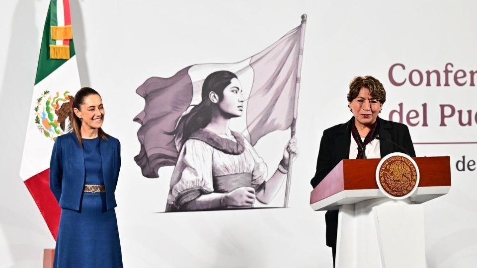 La gobernadora del Edomex, Delfina Gómez, estuvo en la conferencia matutina de la presidenta Claudia Sheinbaum.