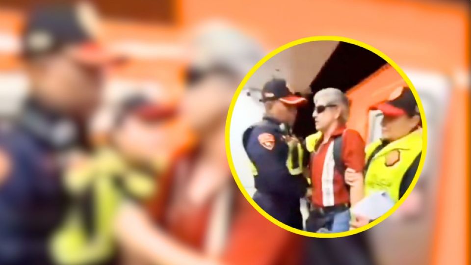 De acuerdo con los testigos, la persona presentó un documento que acreditaba su derecho a viajar en esa área.