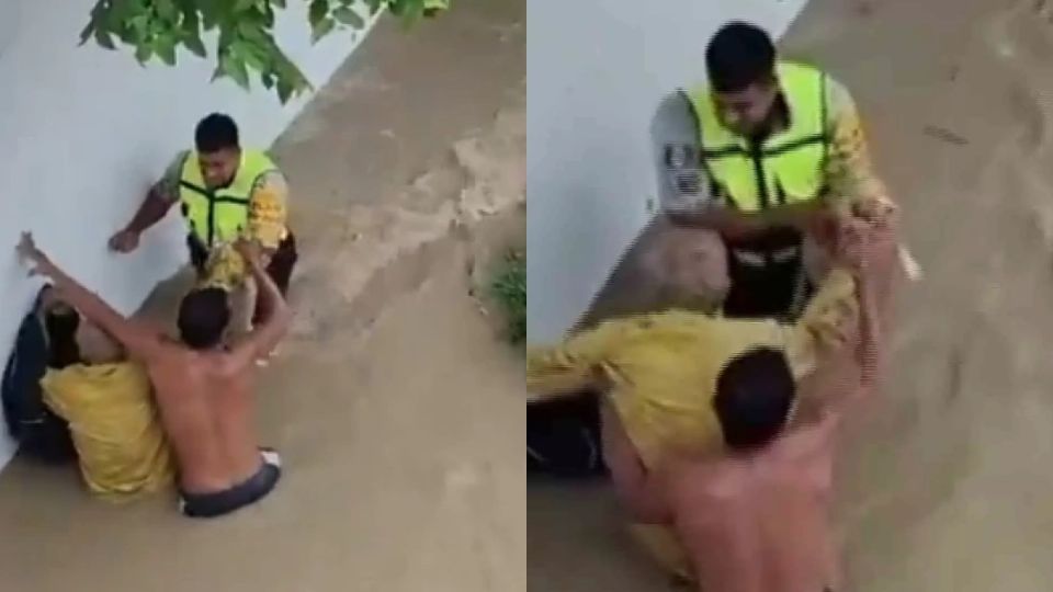 Rescatan adulto mayor y sus 13 perros tras fuertes inundaciones