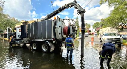 Fuerte lluvia en Coyoacán provoca inundaciones y afecta varias zonas de la demarcación
