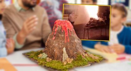 VIDEO | Experimento de volcán explota en plena demostración y deja varios heridos