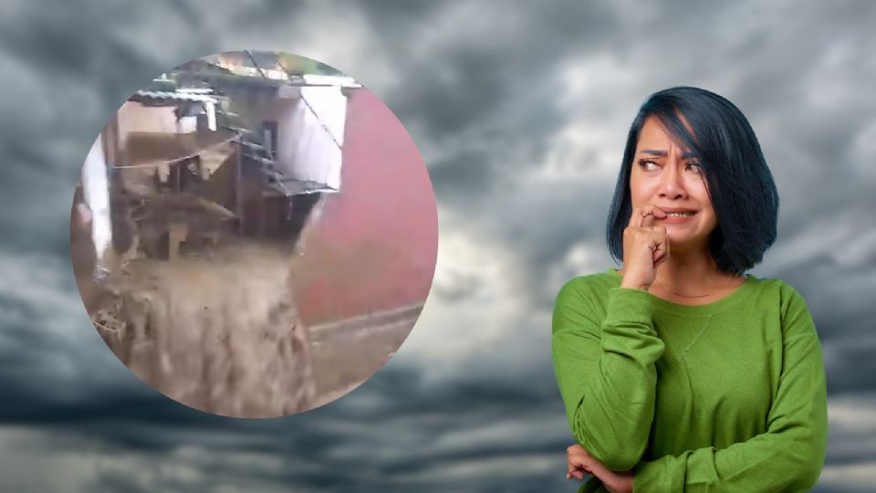 Un video muestra el caos en Huauchinango luego de que se desbordara ‘Río Chiquito’ por lluvias.