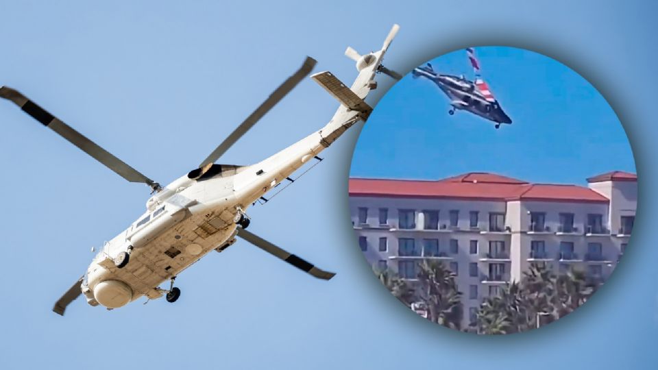 Se desploma helicóptero en playa de Los Ángeles.