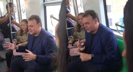 VIDEO | Captan a David Faitelson viajando en el metro de Monterrey