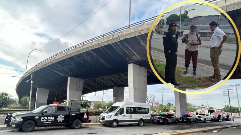 El operativo conjunto entre la Policía de Monterrey y el INM permitió ubicar a siete personas extranjeras sin documentos migratorios.