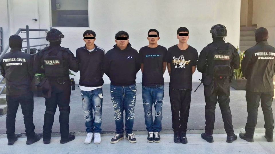 Fuerza Civil detuvo a seis personas, entre ellas dos menores, y aseguró más de 200 dosis de marihuana y cristal en un operativo realizado en la colonia San Bernabé.