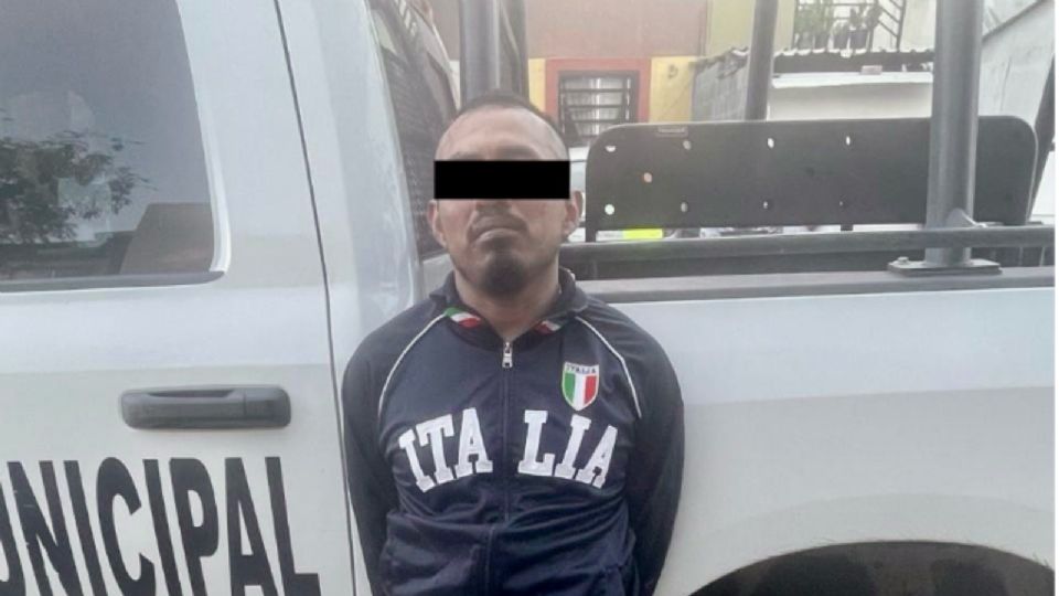 Elementos del Operativo Centinela detuvieron a un hombre que arrojó a su pareja desde un segundo piso en la colonia Valle de Santa María, en Pesquería.