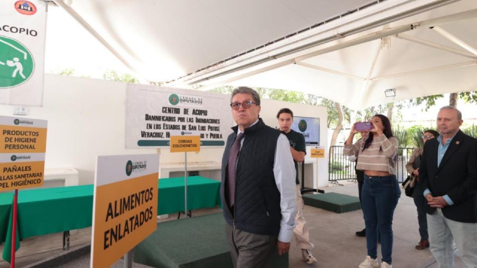 Centro de acopio de la Cámara de Diputados.