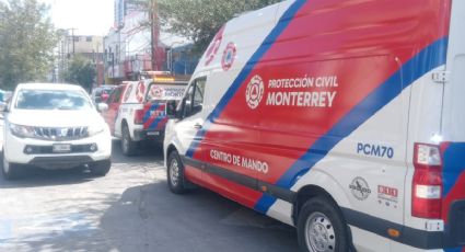Daño en medidor durante demolición provoca fuga de gas en el Centro de Monterrey