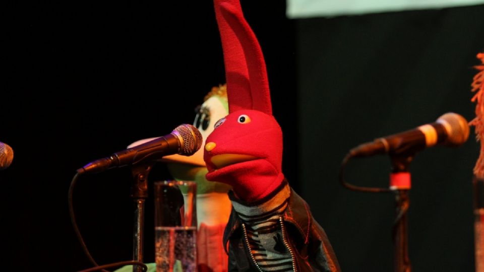 Patana, Juan Carlos Bodoque y Guaripolo, presentaron en conferencia de prensa el espectáculo 'Radio Guaripolo' en julio de 2015.