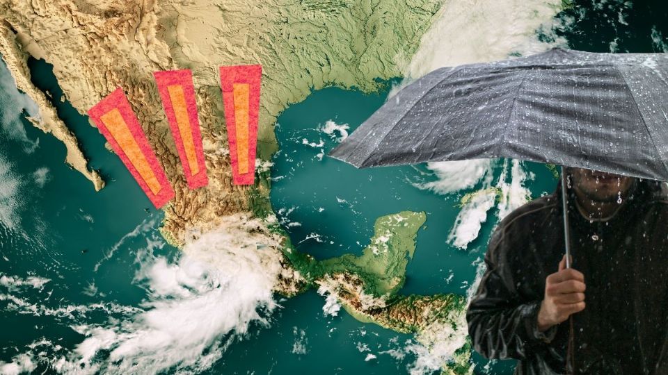 Frente frío 7 afectará con lluvias estos estados el 16 de octubre