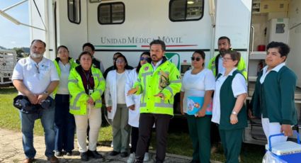 IMSS atiende con vacunas contra tétanos en albergue instalado en Huauchinango, Puebla