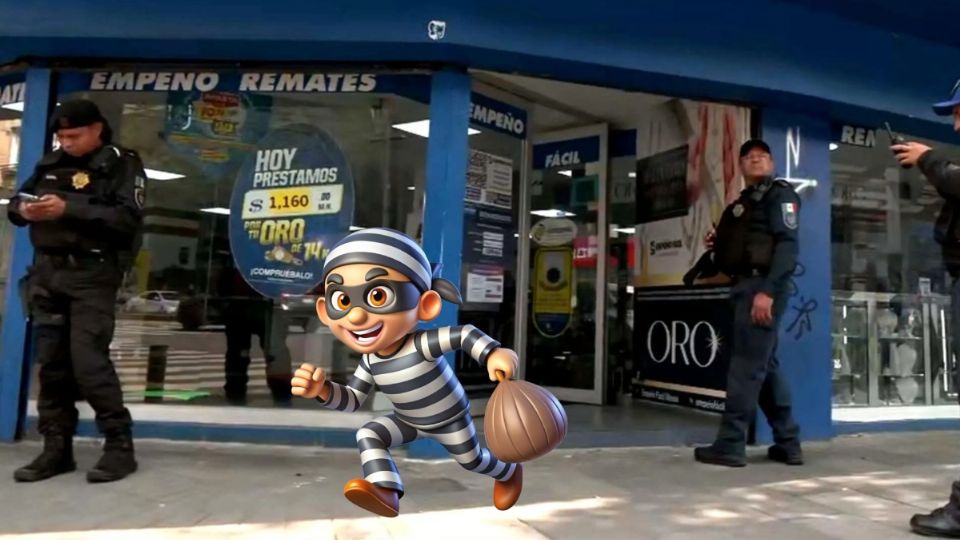 Cuatro sujetos armados se llevaron cerca de 300 mil pesos en joyas de esta casa de empeño en la CDMX.