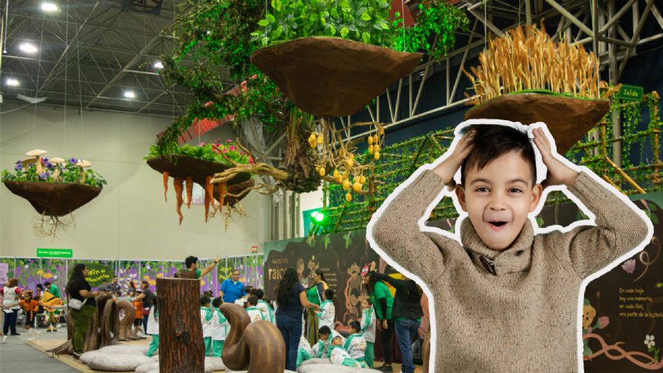 El Pabellón de la Niñez en la FIL Monterrey ofrece talleres gratuitos donde las infancias exploran la relación entre naturaleza, arte y literatura.