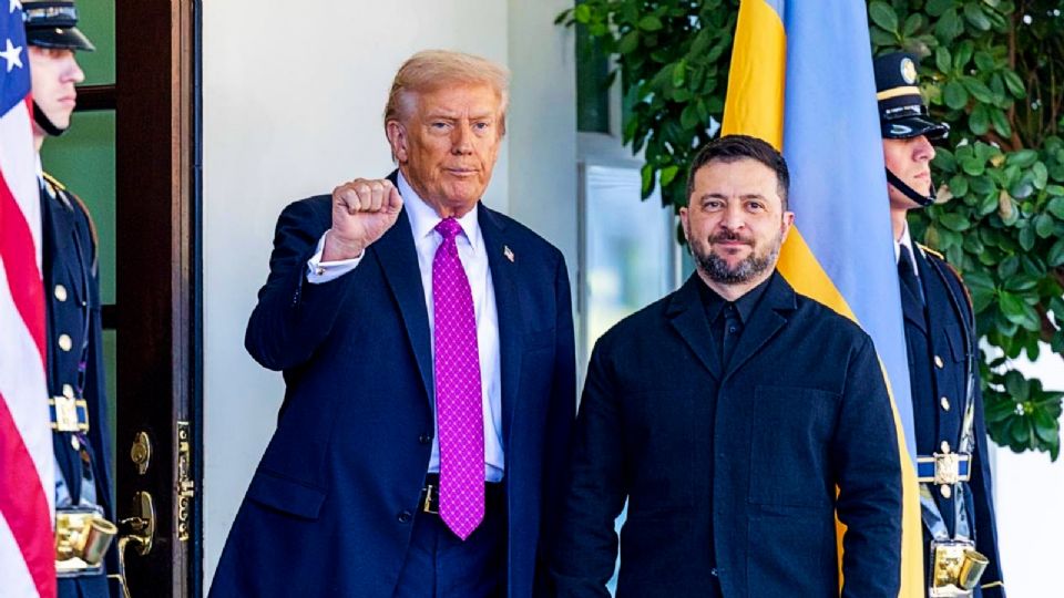 Donald Trump y Volodymyr Zelensky.