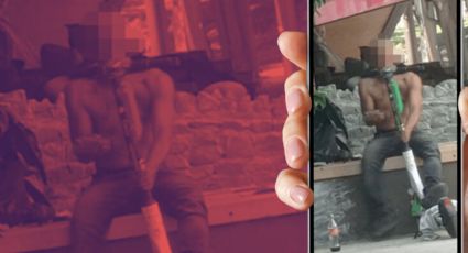 Detienen a hombre por dañar un scooter en el Paseo Santa Lucía de Monterrey