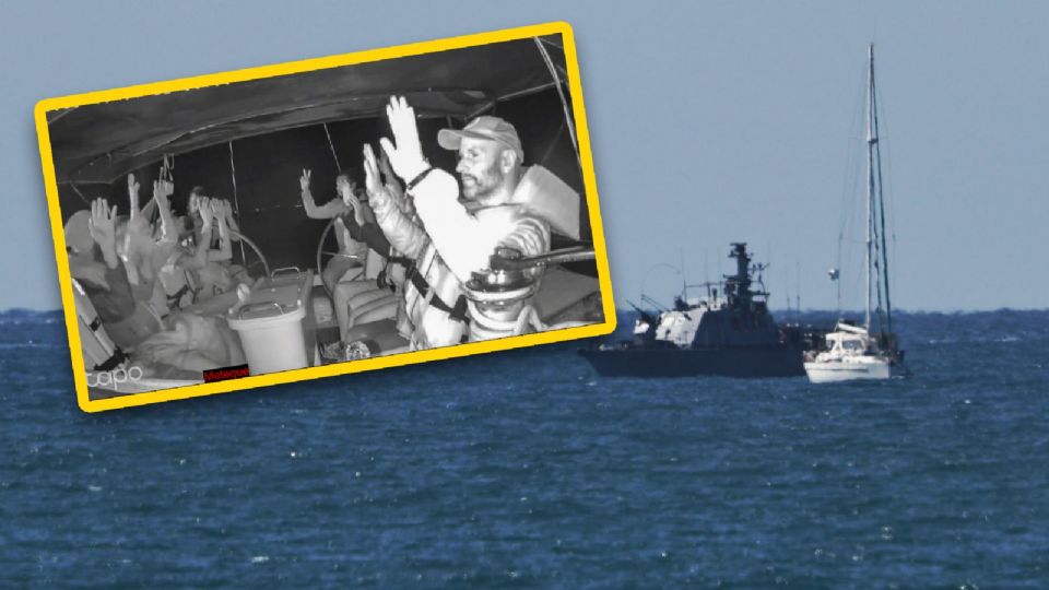 Seis mexicanos tras ser capturados por las fuerzas de Israel fueron trasladados a un centro de detención tras llegar al puerto de Ashdod.