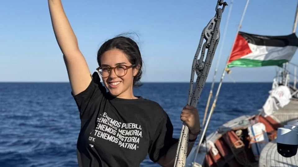 Arlin Gabriela Medrano Guzmán, alumna de Ciencias Políticas, fue interceptada en misión a Gaza.