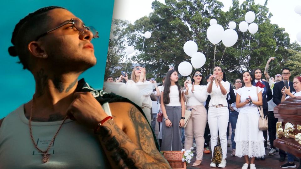 B-King Medellín llora a Bayron Sánchez Salazar.