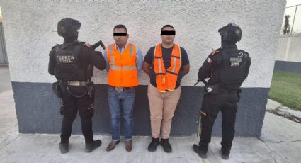 Detienen a dos hombres con más de 300 mil pesos y chaleco balístico en Anáhuac