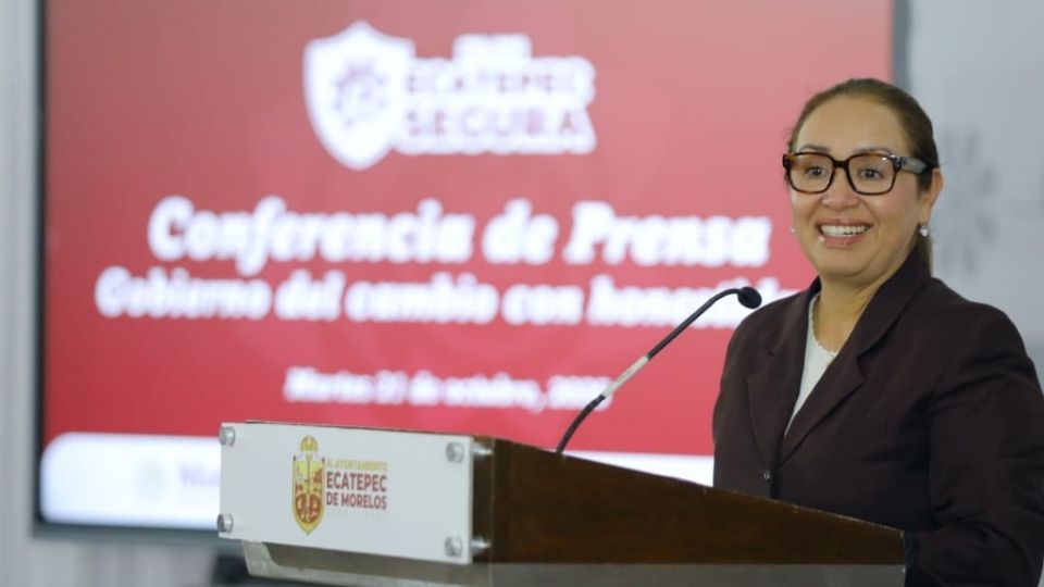 Azucena Cisneros, presidenta municipal de Ecatepec, Estado de México.
