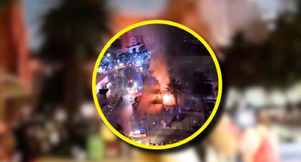Incendio en restaurante cerca del Monumento a la Revolución; así ocurrió | VIDEOS