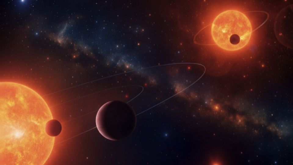 Representación artística de TOI-2267.