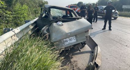 Choque en Cadereyta deja tres muertos y cuatro heridos en la carretera Allende-Cadereyta