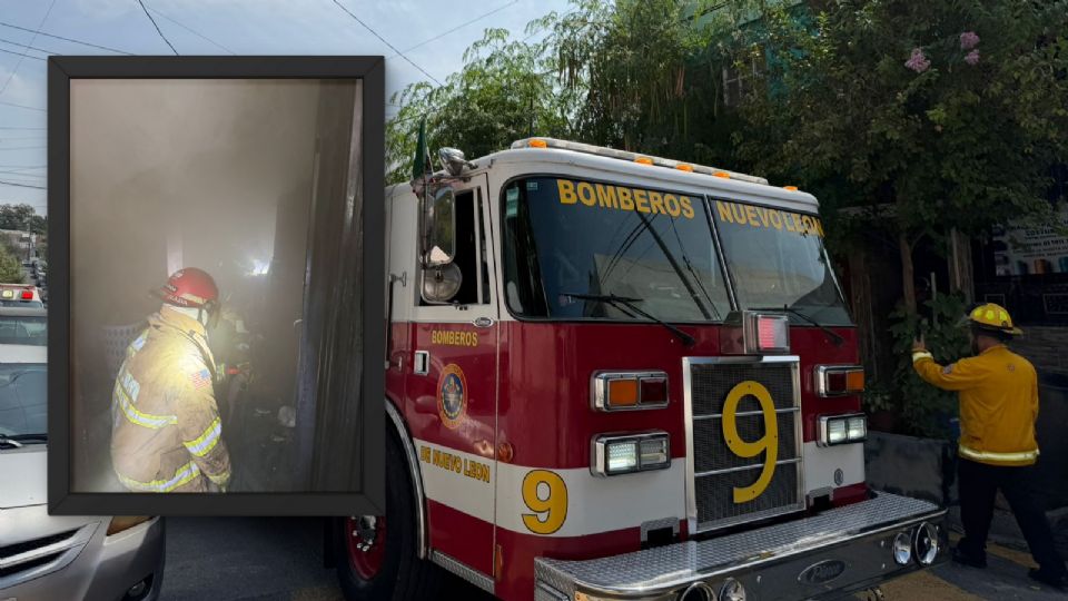 Bomberos y Protección Civil controlaron el incendio en una vivienda de la colonia Vista Montaña, en San Pedro Garza García; no hubo lesionados.