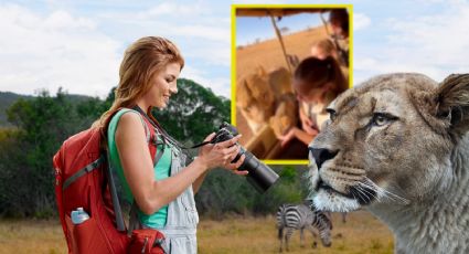 VIDEO | La verdad sobre la leona que entrega a su cría a una joven durante un Safari en África