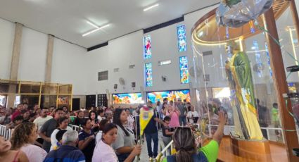 Celebran a San Judas Tadeo, más de 150 mil fieles visitan templo en el Centro de Monterrey